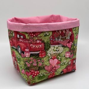 Handmade Valentine’s Day Decor / Valentines Basket / Storage and Organizer